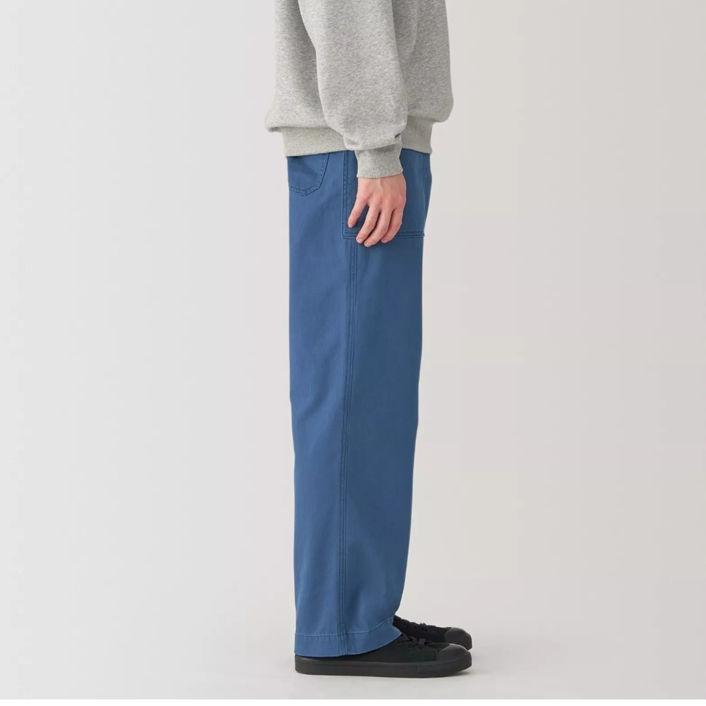Blue Casual Pants
